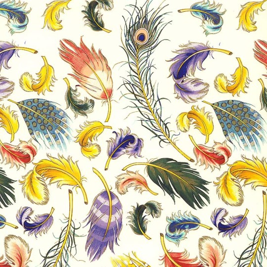 Mixed Feathers Florentine Print Paper ~ Rossi Italy